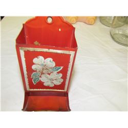 Wooden match stick holder - Nice cond.