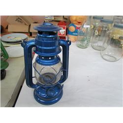 Moon light barn lantern 10" Dark blue