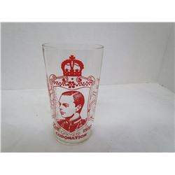 King coronation glass 5" - King George VI May 1937