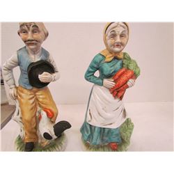 Grandma/Grandpa figurines 10"
