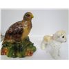Image 1 : 2 Pieces chalk ware - Eagle & Lamb