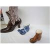 Image 3 : 3 Ceramic Boots Genuine Hand Engraved