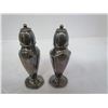 Image 1 : Silver salt & pepper shakers 4 1/2"