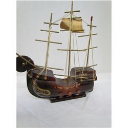 Wooden ship - Not complete 10"