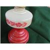 Image 2 : Oil Lamp - Red/White/Clear 18 1/2"