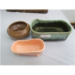 3 ceramic planters (Small)