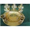 Image 3 : Lot of brass candle stick holders - 7 pieces