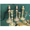 Image 4 : Lot of brass candle stick holders - 7 pieces