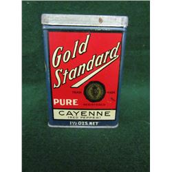 Gold Standard cayenne pepper tin 2 1/2 x 3 1/4
