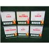 Image 1 : 6 tin Nabob spice containers