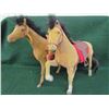 Image 1 : 2 toy horses with saddles