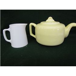 Medicine Hat Pottery - Teapot & cream cup
