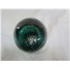 Image 3 : Green glass insulator 4" - crack on top