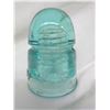 Image 1 : C.T.P. TEL. CO. Light blue glass insulator 4 1/2"