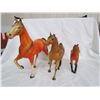 Image 1 : 3 toy horses - 2 with tape on legs