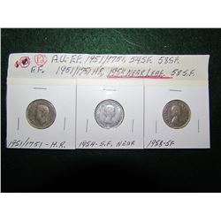 1751/1951 Comm, 1954 Near Leaf, 1958 SF E II Nickles