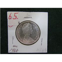 1966 Elizabeth II 50 Cent Piece MS 63 - High Lustre