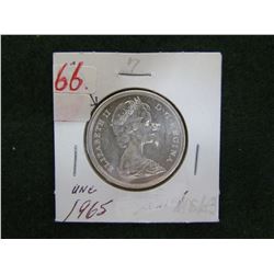 1965 Elizabeth II 50 Cent Piece MS 63 - High Lustre