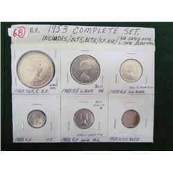 1953 Complete Coin Set - See Picture Description