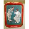 Image 1 : 1962 Golfing couple Coco-Cola Tray 14 3/4 x 11