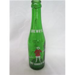 Drewry's Dry Ginger Ale Bottle with Mountie on it