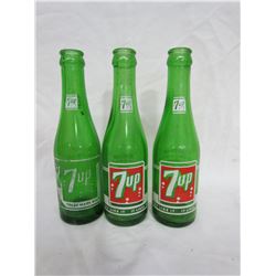 3 7-Up Bottles, 1 Sprite