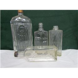 4 Glass Bottles