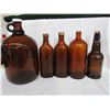 Image 1 : 6 Glass Bottles - 1 Gallon jug