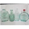 Image 1 : 4 Glass Bottles - Blue Tint