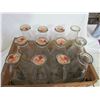 Image 1 : 12 Milk bottles in crate - 3 with no lids