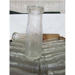 30 Small Glass bottles in crate