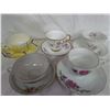 Image 1 : 5 Teacups with saucers