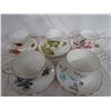 Image 1 : 5 Teacups with saucers - Crown Staffordshire