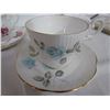 Image 3 : 5 Teacups with saucers - Crown Staffordshire