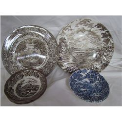 Decorative Bowls & Plates - Romantic England "The Hunter"