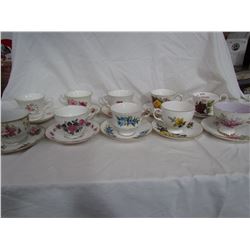 Queen Anne & Royal Standard teacups with saucer 11 cups