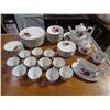 Image 1 : China set - Plates, Teacups, Saucers, Gravy Bowl - Some pieces missing