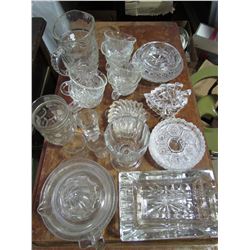 Assortment of glassware