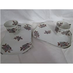 Teacup with plate set - 2 sets