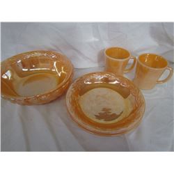 Fire King Bowls, cups & plate