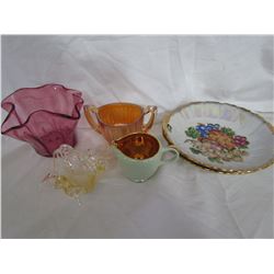 Assortment of glassware