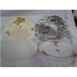 4 Decorative serving platters "Royal Mail" Myott Plate