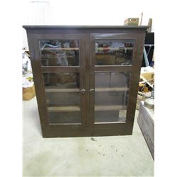 Brown Antique China Cabinet