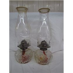 2 Oil Lamps 13"