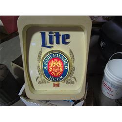 Miller Beer sign - Lighted works