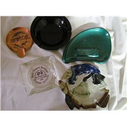 Ashtrays - Shellbrook Hotel, Will's Electric Domremy, Old witch