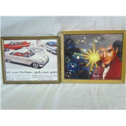 Elvis Presley King of Rock & Roll print & Desoto 1958 print