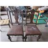 Image 1 : 2 Brown Antique Chairs
