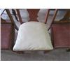 Image 4 : 3 Antique Chairs - 1 chair cushion replaced