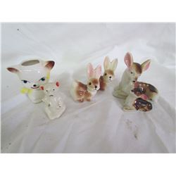 Miniature glass animal figurines